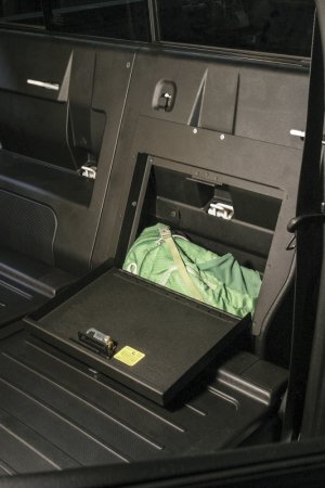 Toyota Tacoma Cubby Cover - Rear - Tuffy Products - Behind Seat Cubby Cover W/ Combo Lock - Black - `05-`22